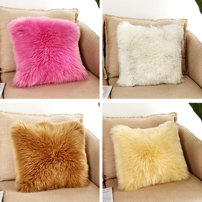 Heather Faux Fur Floor Pillow - Loona Empire