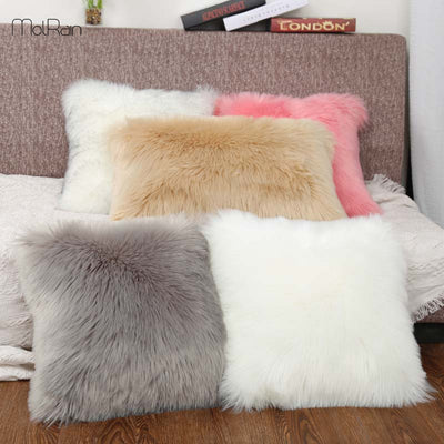 Heather Faux Fur Floor Pillow - Loona Empire