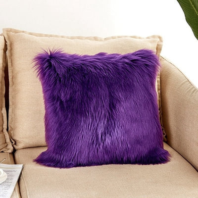 Heather Faux Fur Floor Pillow - Loona Empire