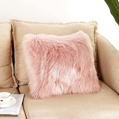 Heather Faux Fur Floor Pillow - Loona Empire