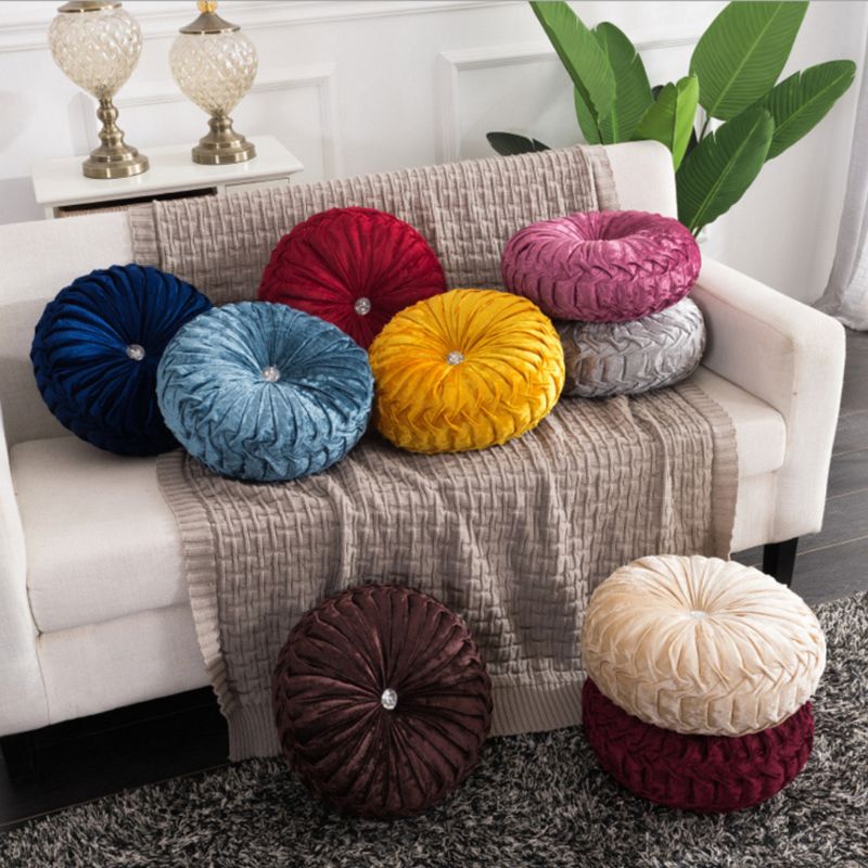 European Style Sofa Luxury Velvet Cushion Throw Pillow